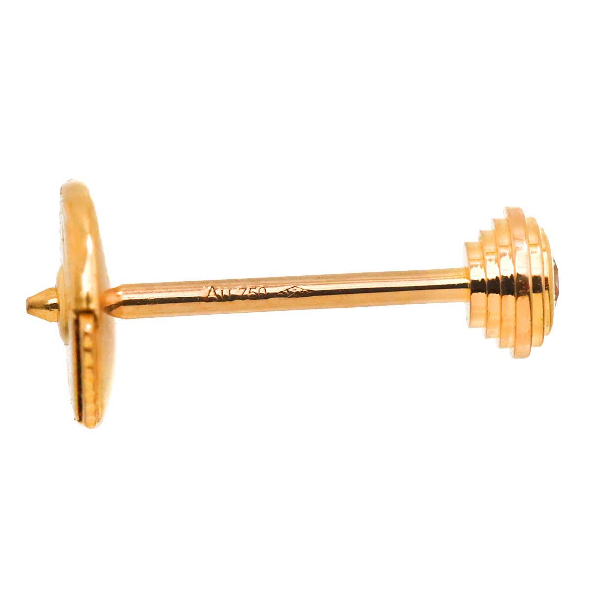 Damour Diamond Earrings Pierced XS 18K PG 750