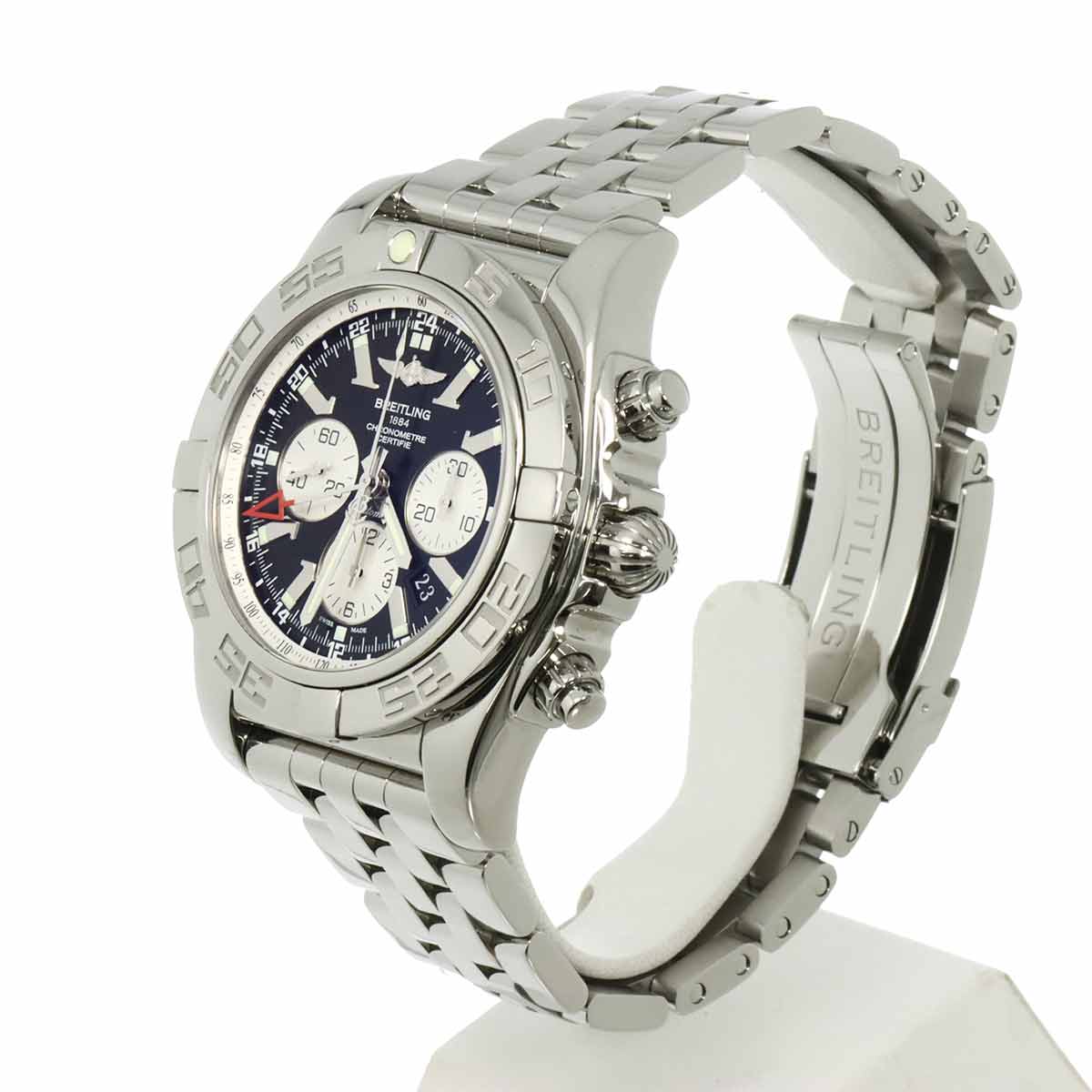 Chronomat GMT AB0410 Date Black Dial Mens Watch