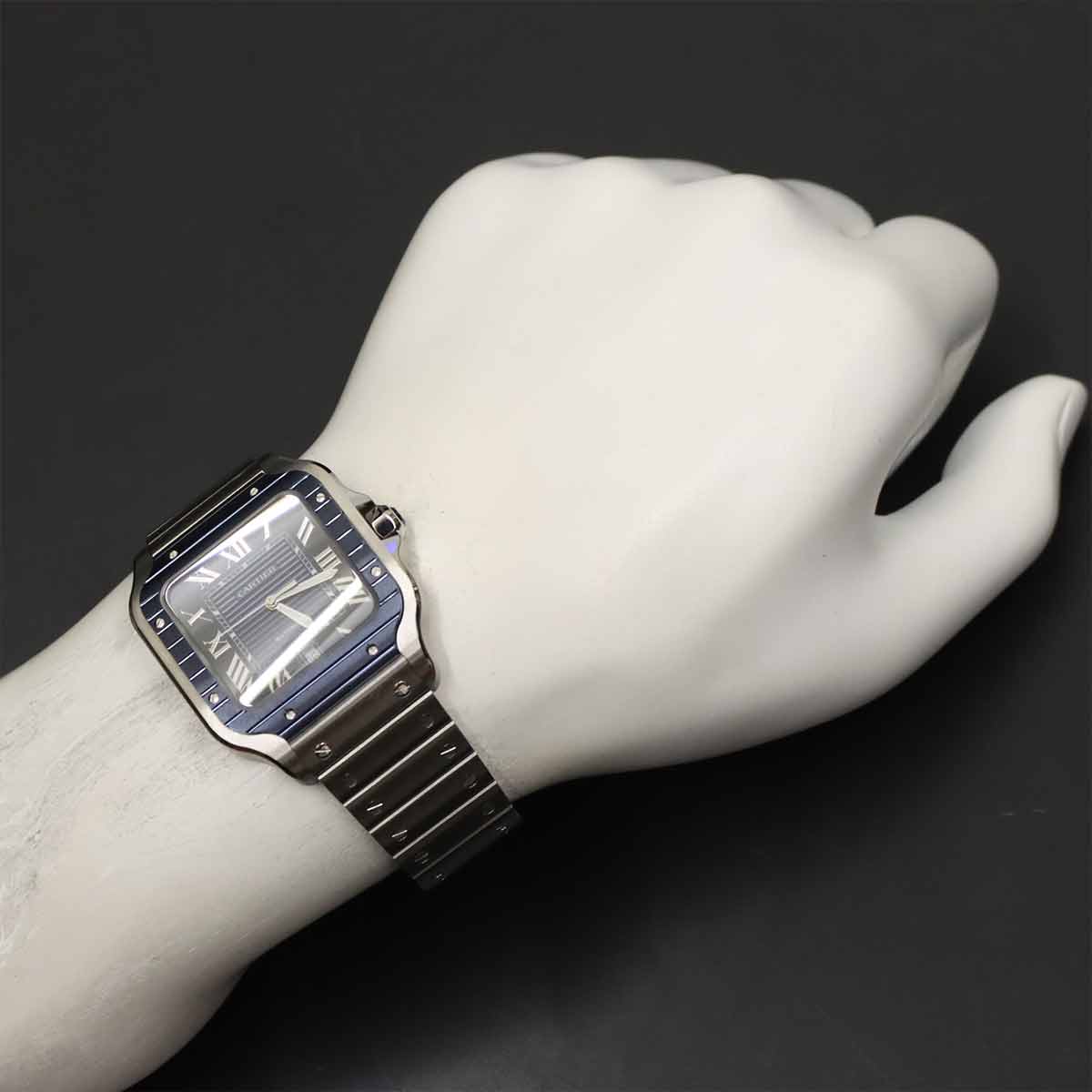 Santos De Cartier WSSA0048 Automatic Blue Dial Mens Watch