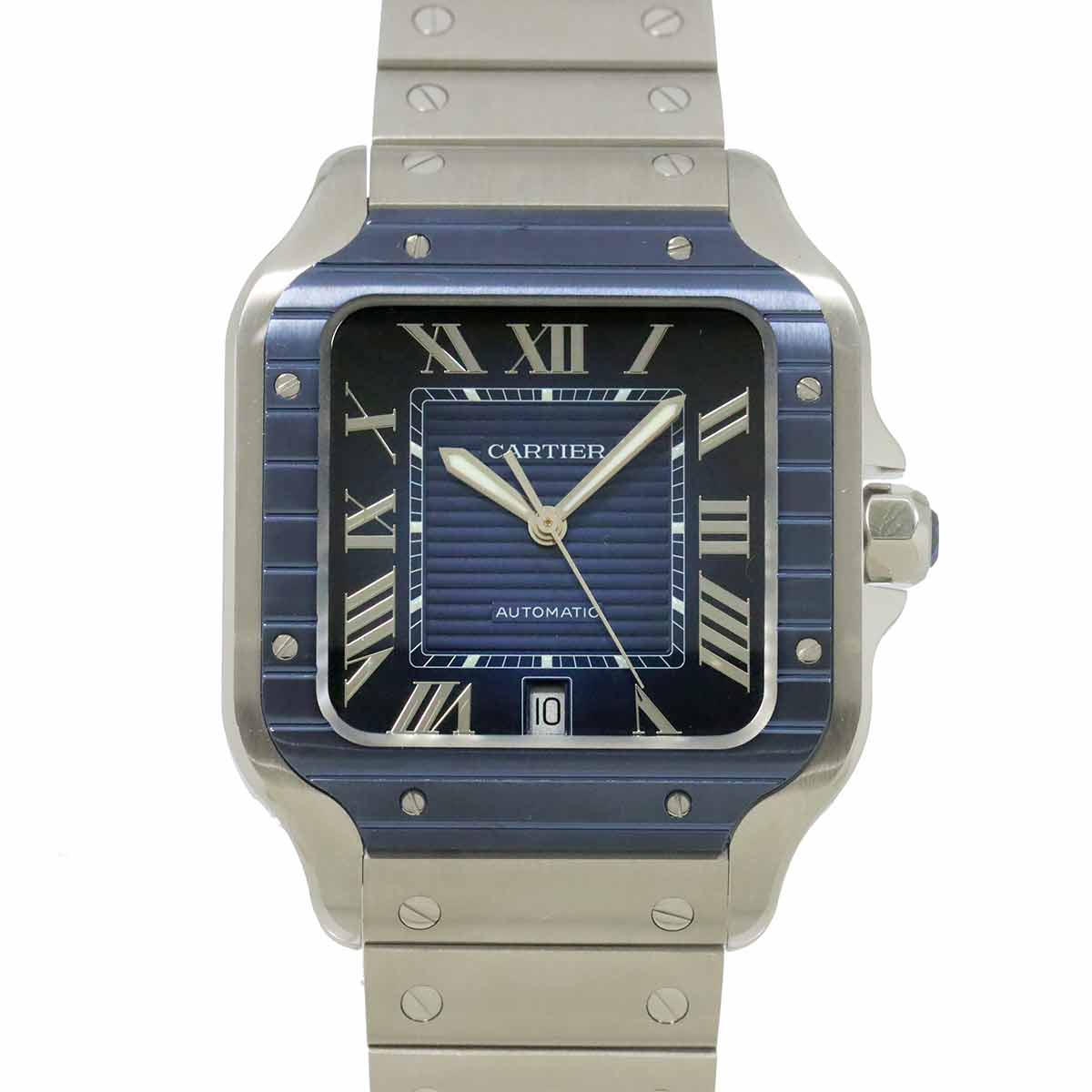Santos De Cartier WSSA0048 Automatic Blue Dial Mens Watch