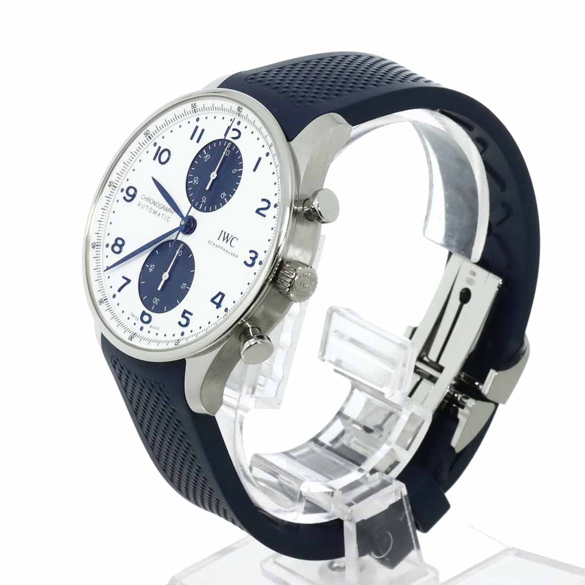 Portugieser Chronograph IW371620 Automatic White Dial Mens Watch