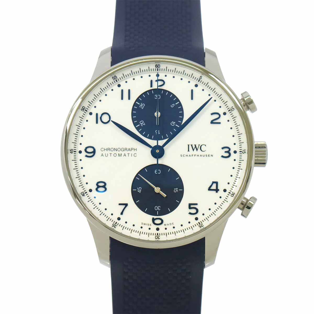 Portugieser Chronograph IW371620 Automatic White Dial Mens Watch