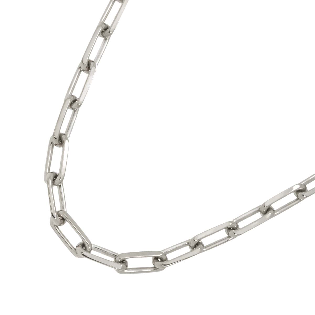 Santos MM Chain Necklace 18K White Gold 750