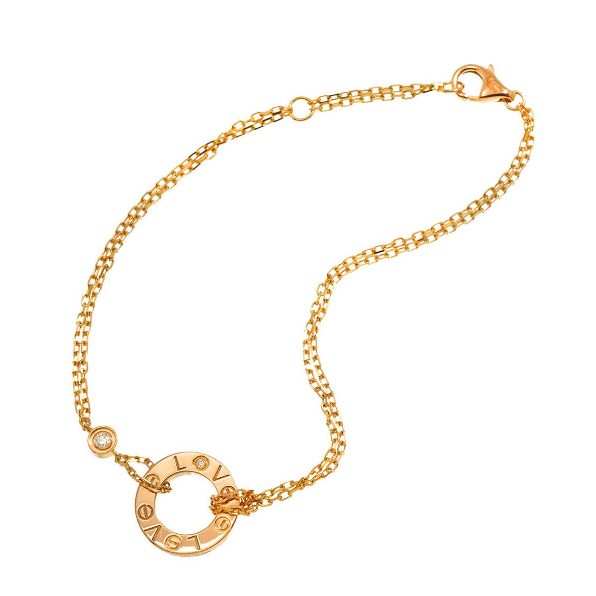 Love Diamond Bracelet 18K PG 750