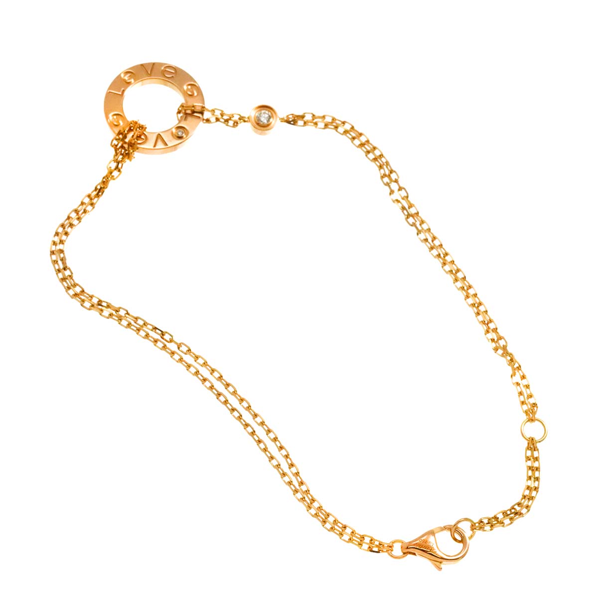 Love Diamond Bracelet 18K PG 750