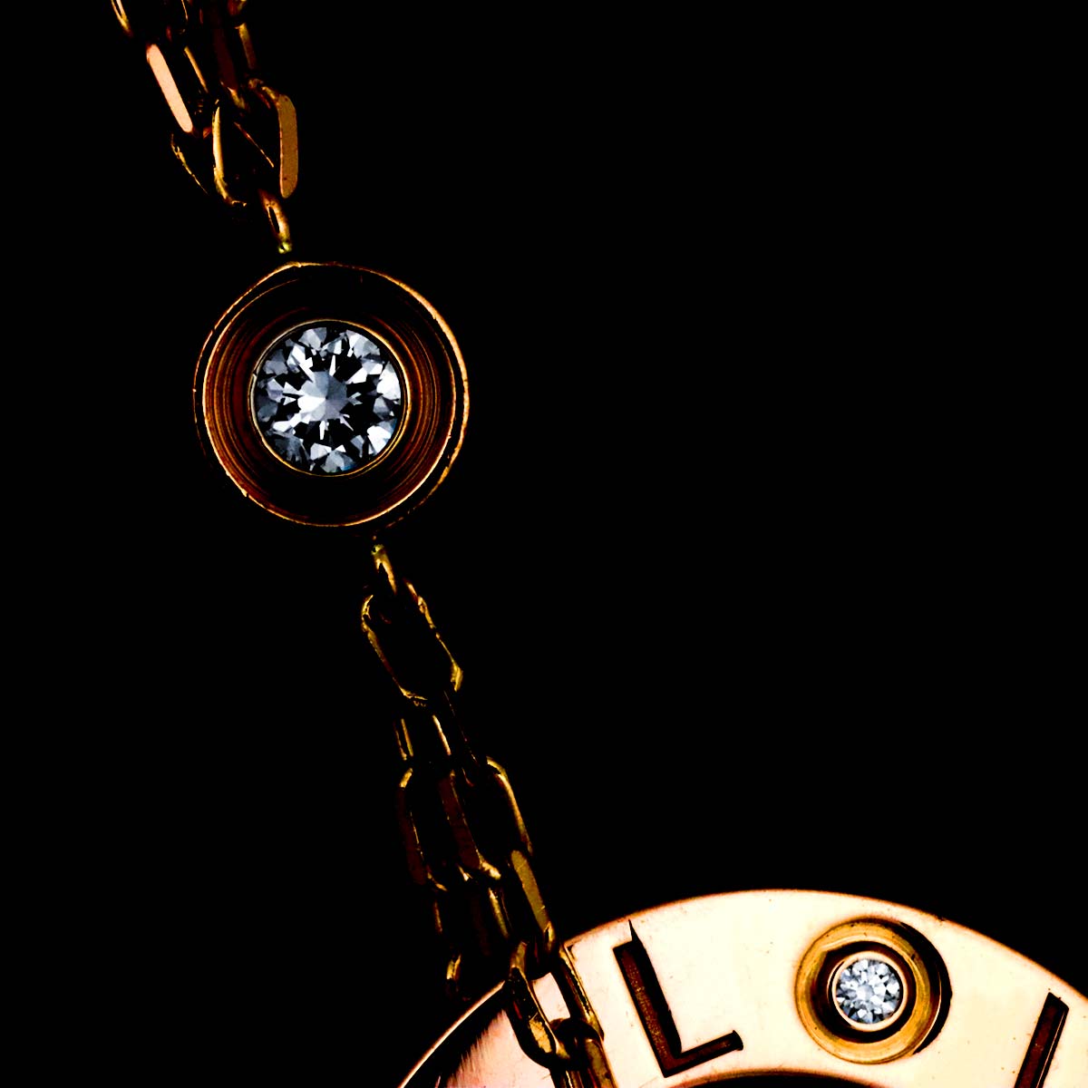 Love Diamond Bracelet 18K PG 750