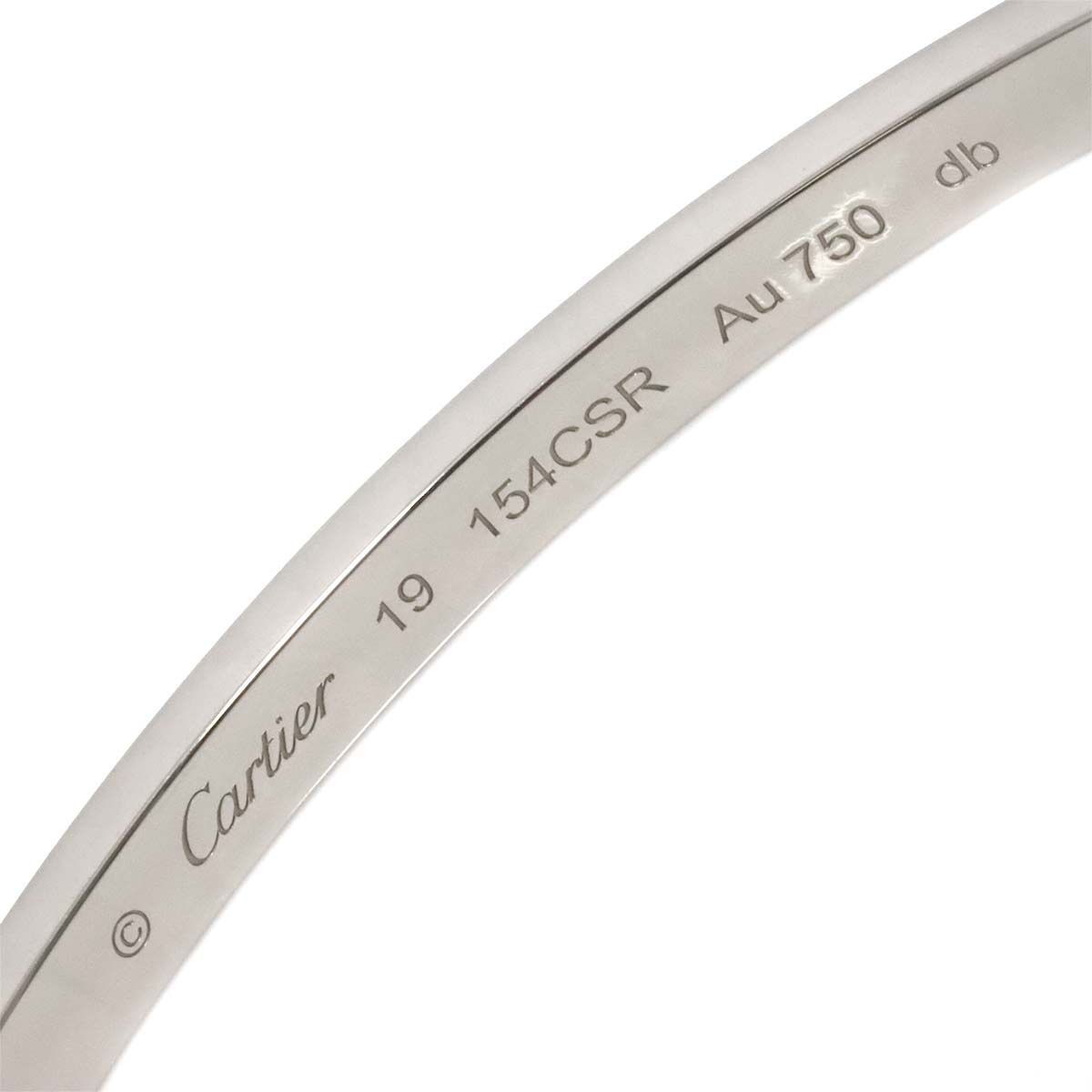 Love Bracelet SM 18K White Gold 750 Size19