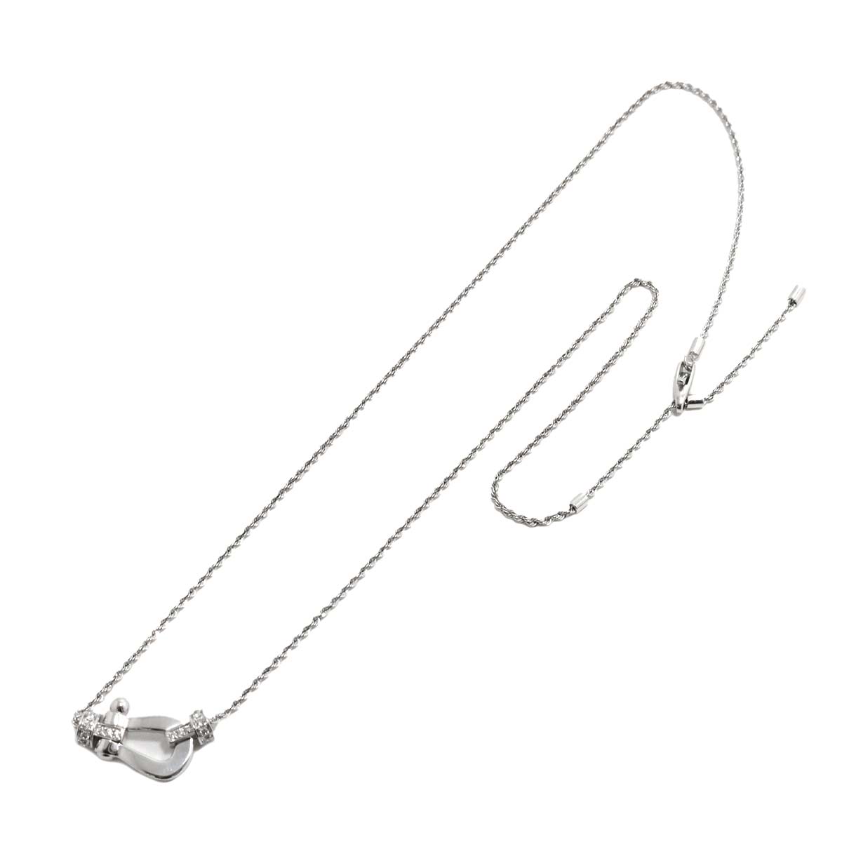 Force10 Diamond Necklace Medium 18K White Gold 750