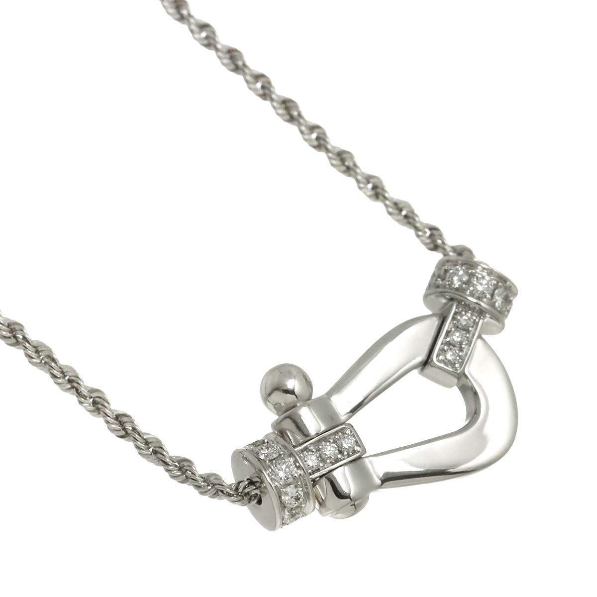 Force10 Diamond Necklace Medium 18K White Gold 750