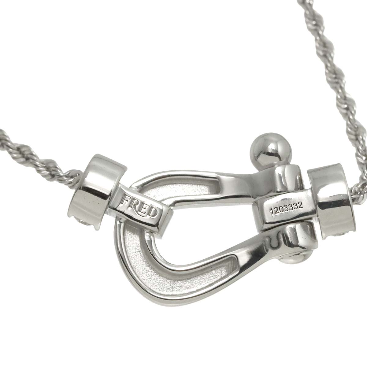 Force10 Diamond Necklace Medium 18K White Gold 750