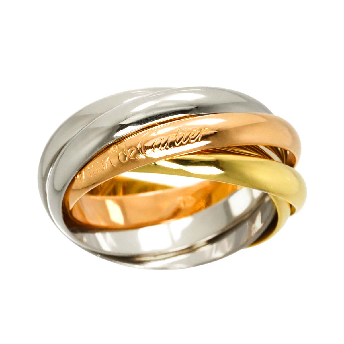 Trinity SM Ring 18K YG WG PG 750 Size51 5.5-5.75(US)