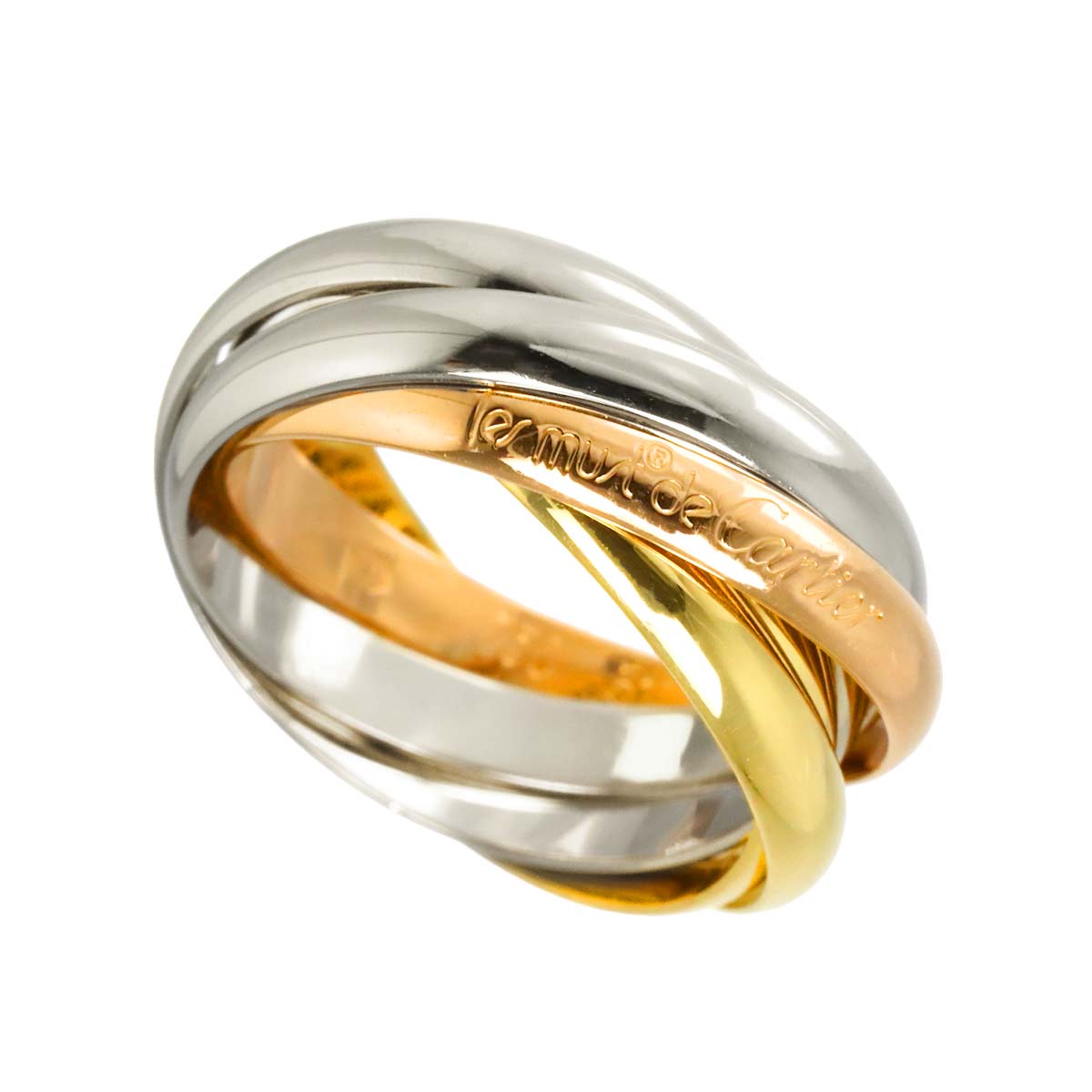 Trinity SM Ring 18K YG WG PG 750 Size51 5.5-5.75(US)