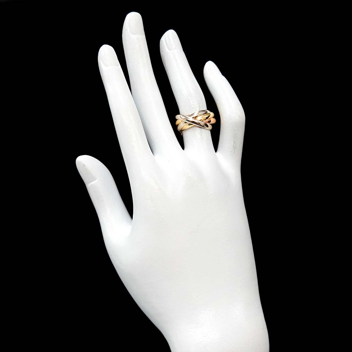 Trinity SM Ring 18K YG WG PG 750 Size51 5.5-5.75(US)
