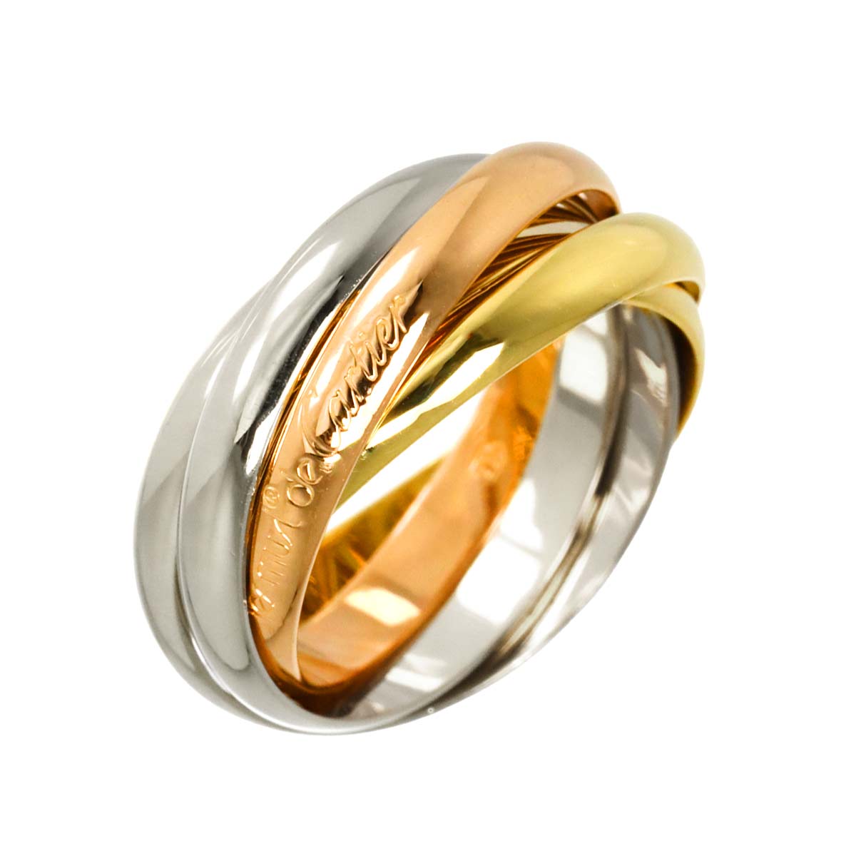 Trinity SM Ring 18K YG WG PG 750 Size51 5.5-5.75(US)