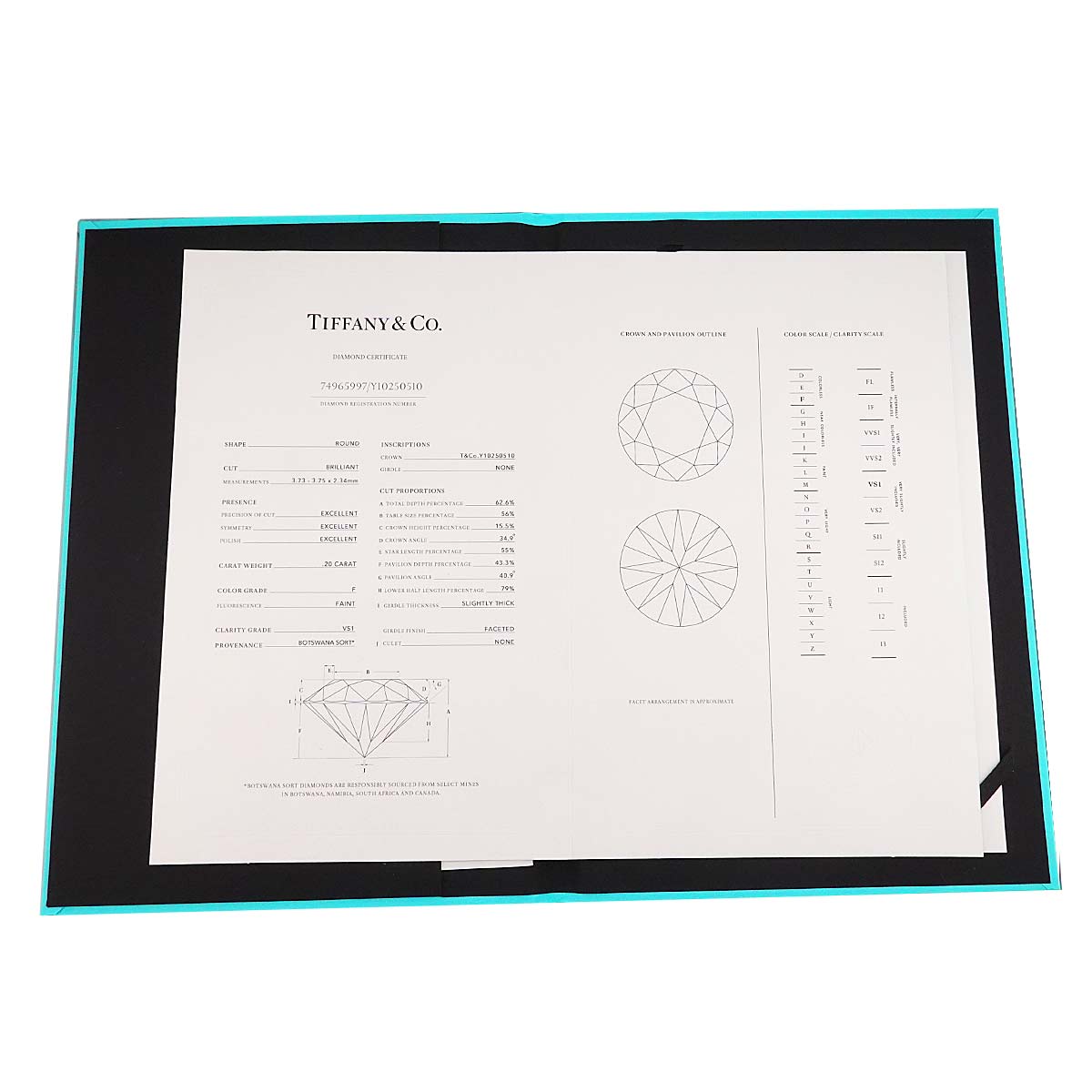 Diamond 0.20ct F/VS1/3EX Ring Pt Platinum Size4(US)