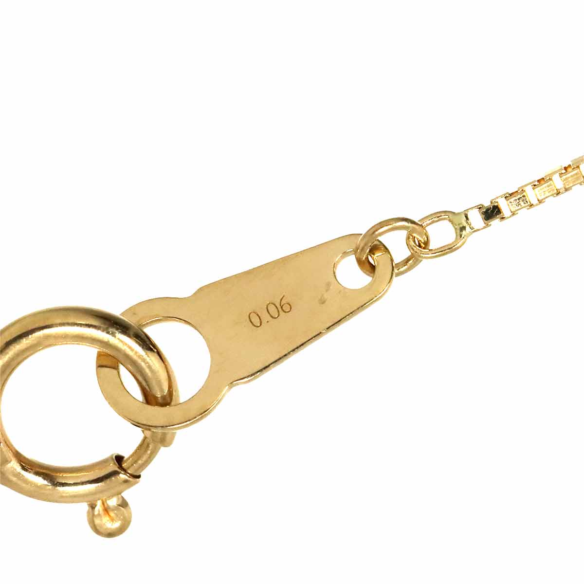 Diamond 0.06ct Necklace K18 YG 750