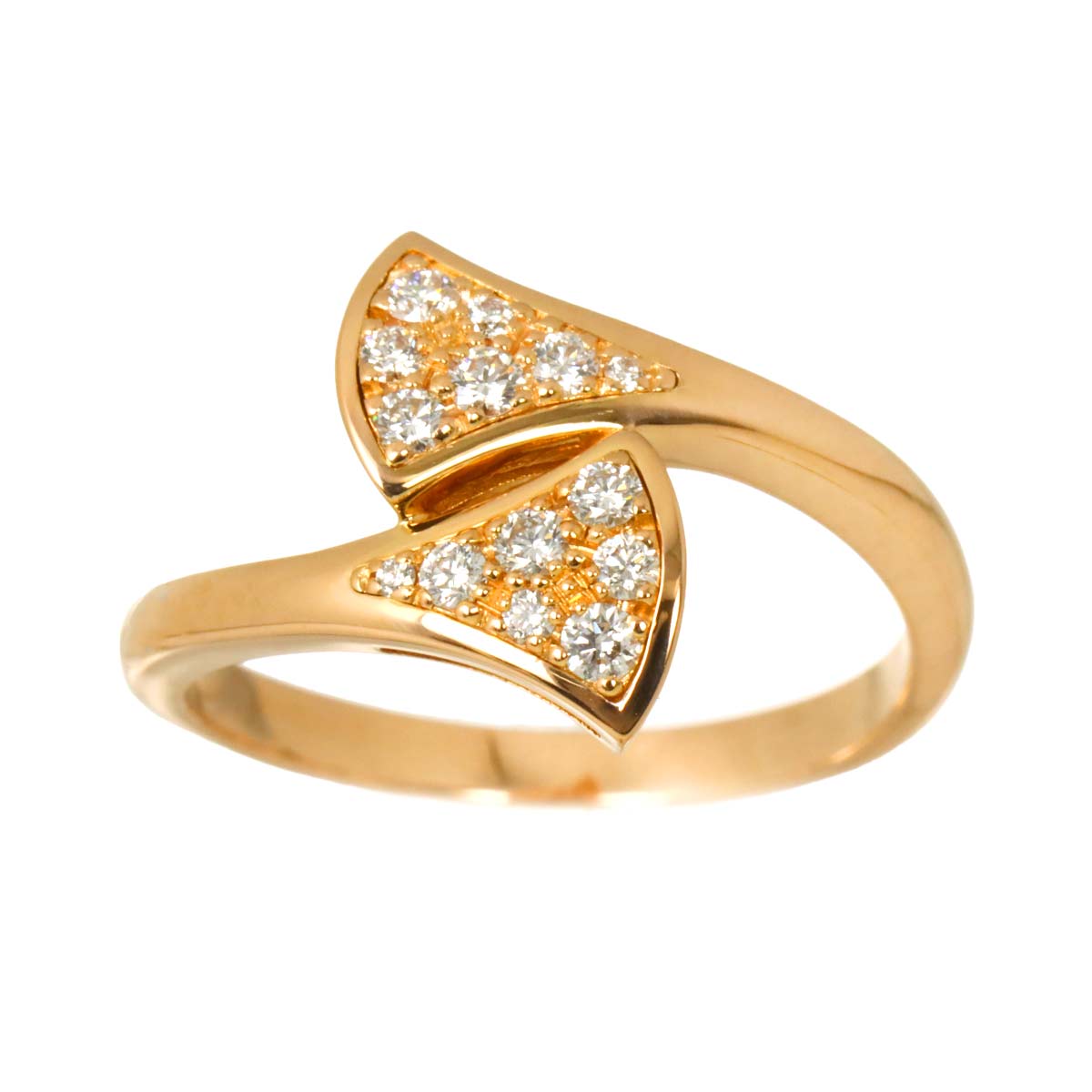 Diva Dream Diamond Ring 18K PG 750 size52 6(US)