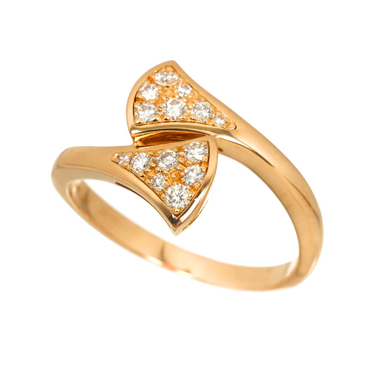 Diva Dream Diamond Ring 18K PG 750 size52 6(US)