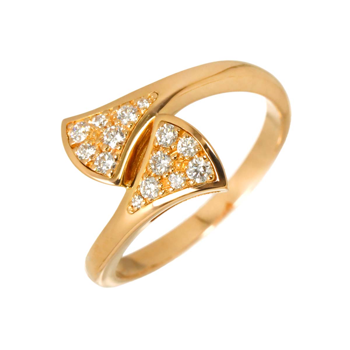 Diva Dream Diamond Ring 18K PG 750 size52 6(US)