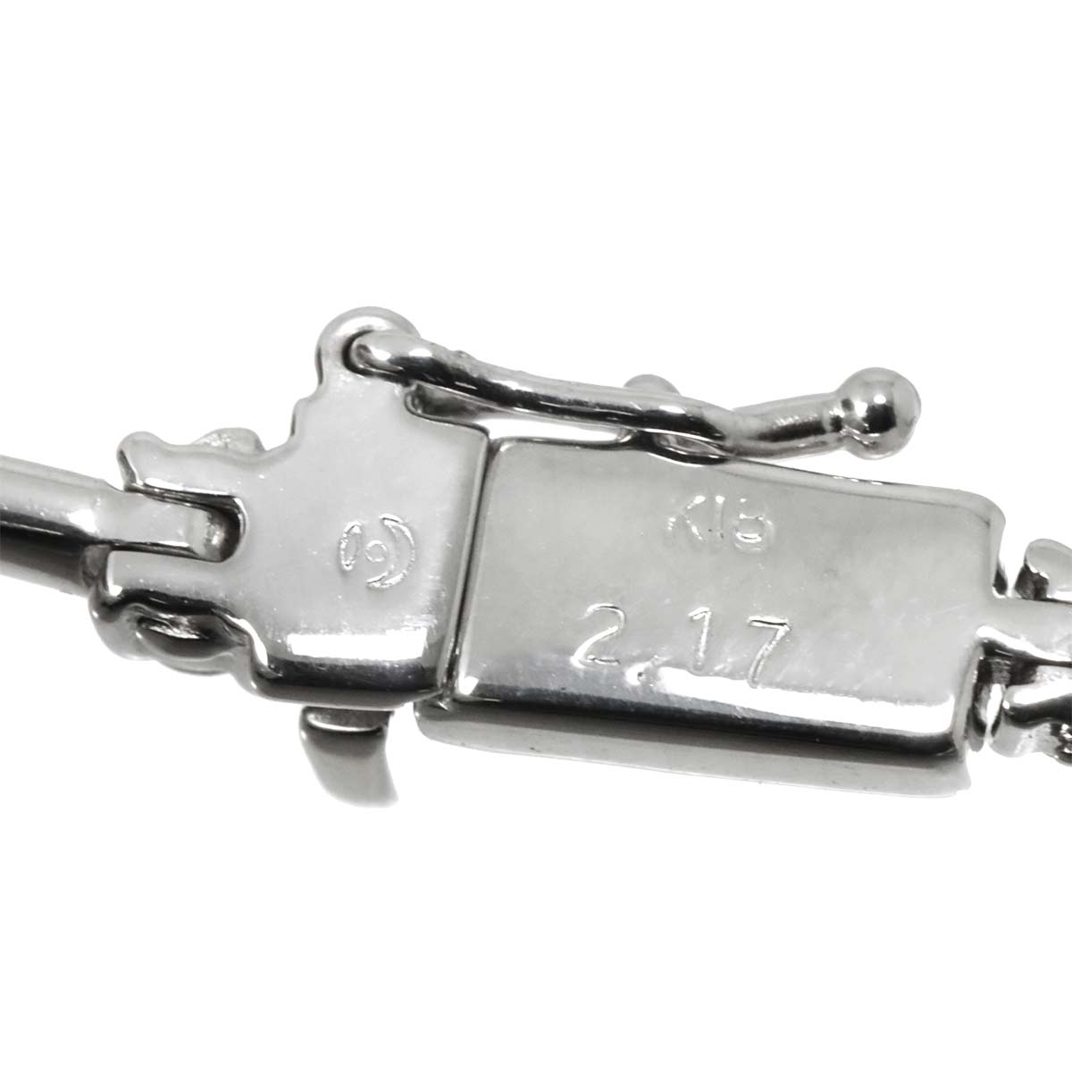 Diamond 2.17ct Necklace 18K White Gold 750