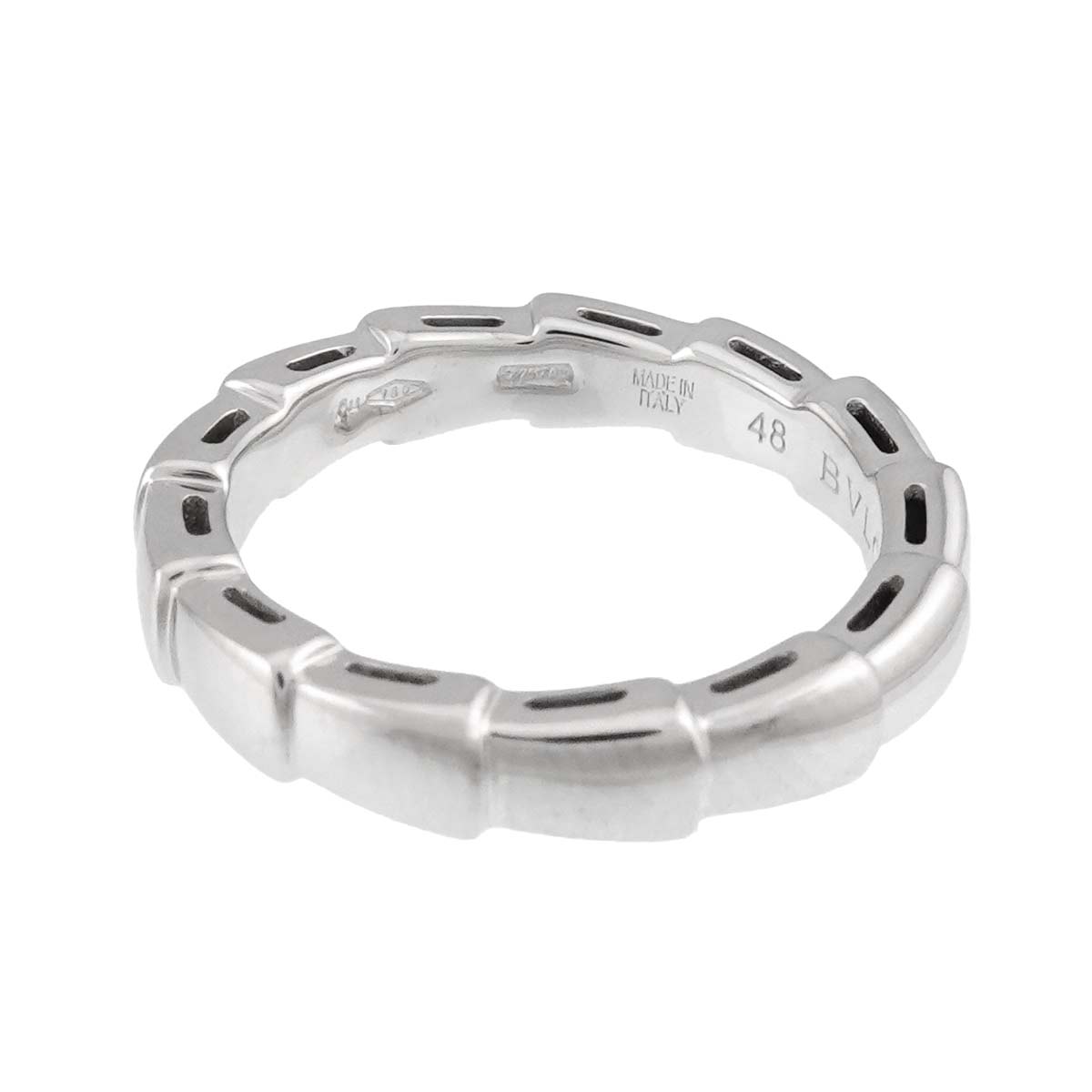 Serpenti Viper Ring 18K White Gold 750 Size48 4.5(US)