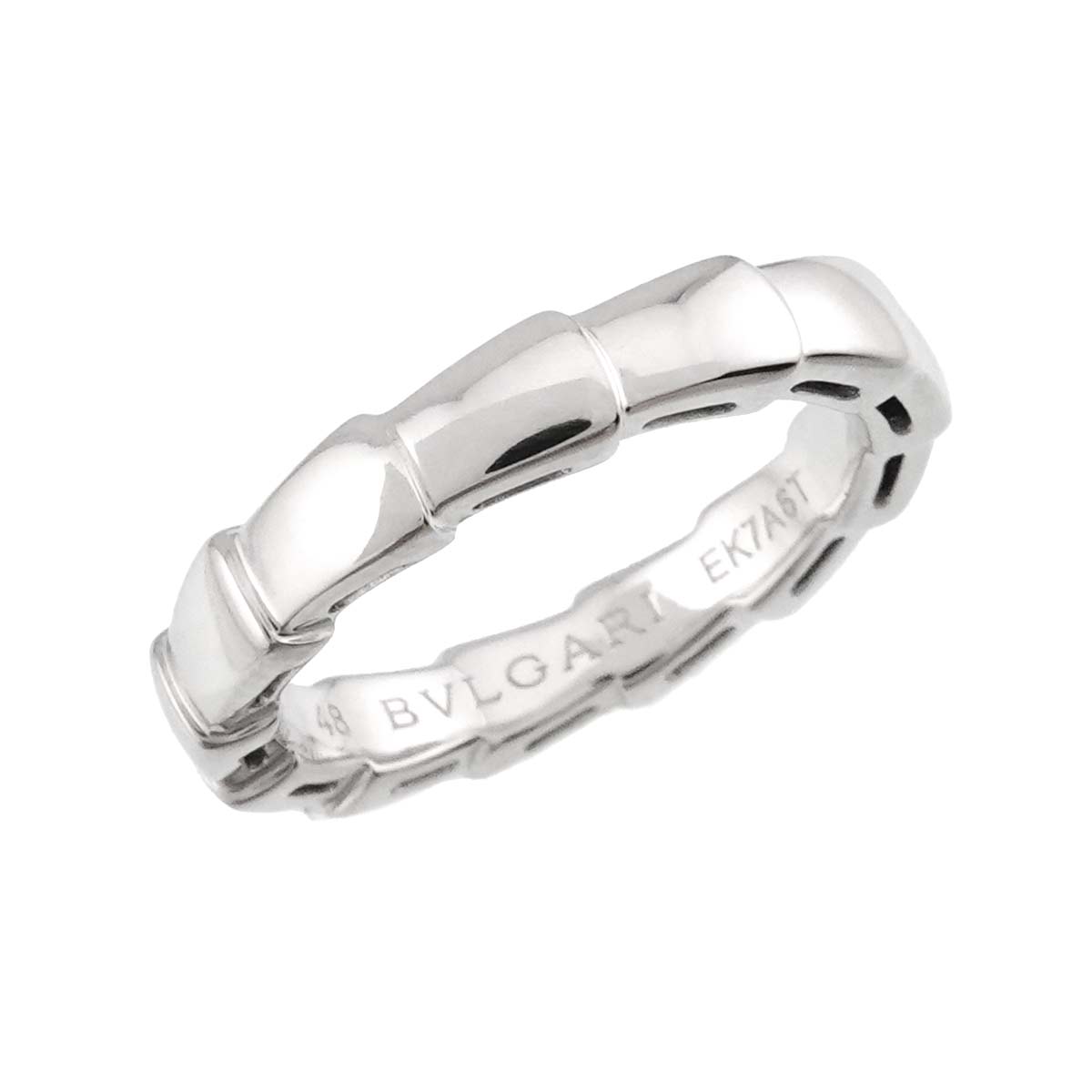 Serpenti Viper Ring 18K White Gold 750 Size48 4.5(US)