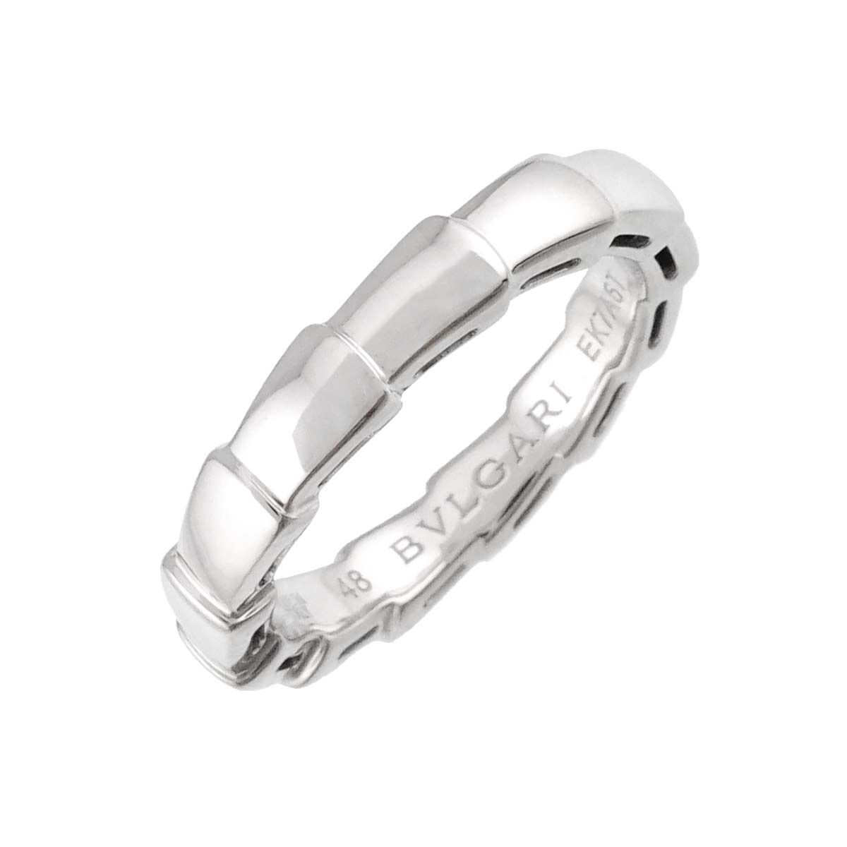 Serpenti Viper Ring 18K White Gold 750 Size48 4.5(US)