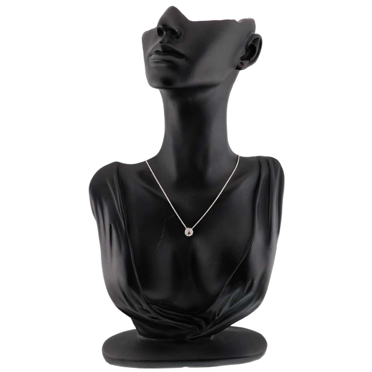 Diamond 0.31ct Necklace 18K White Gold 750