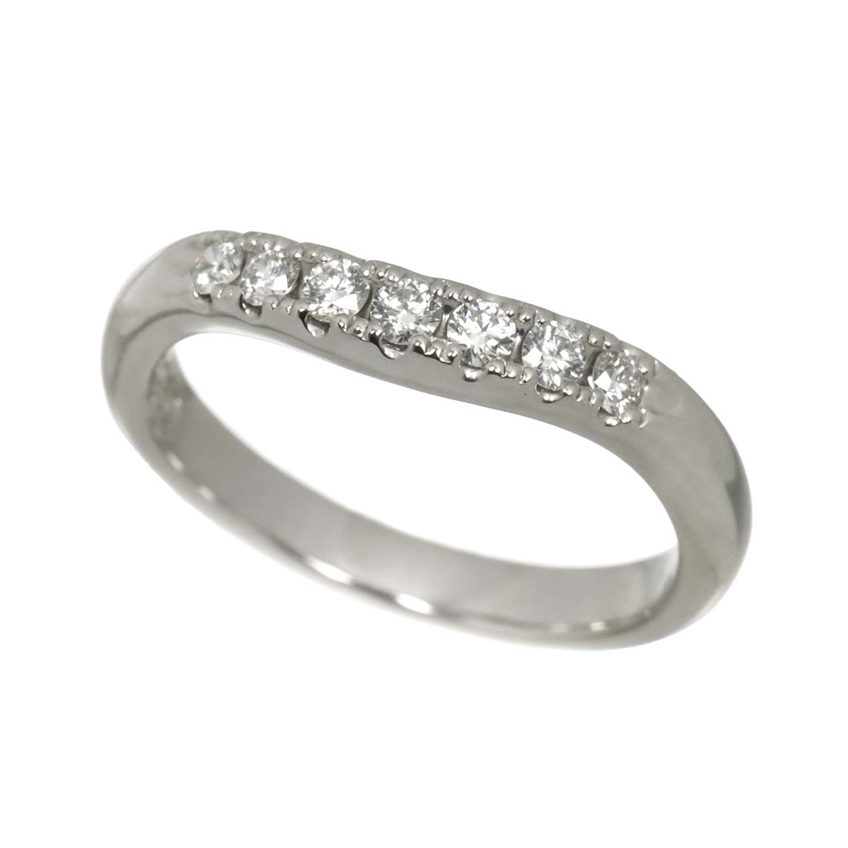 Diamond 0.15ct Ring Platinum Size4(US)