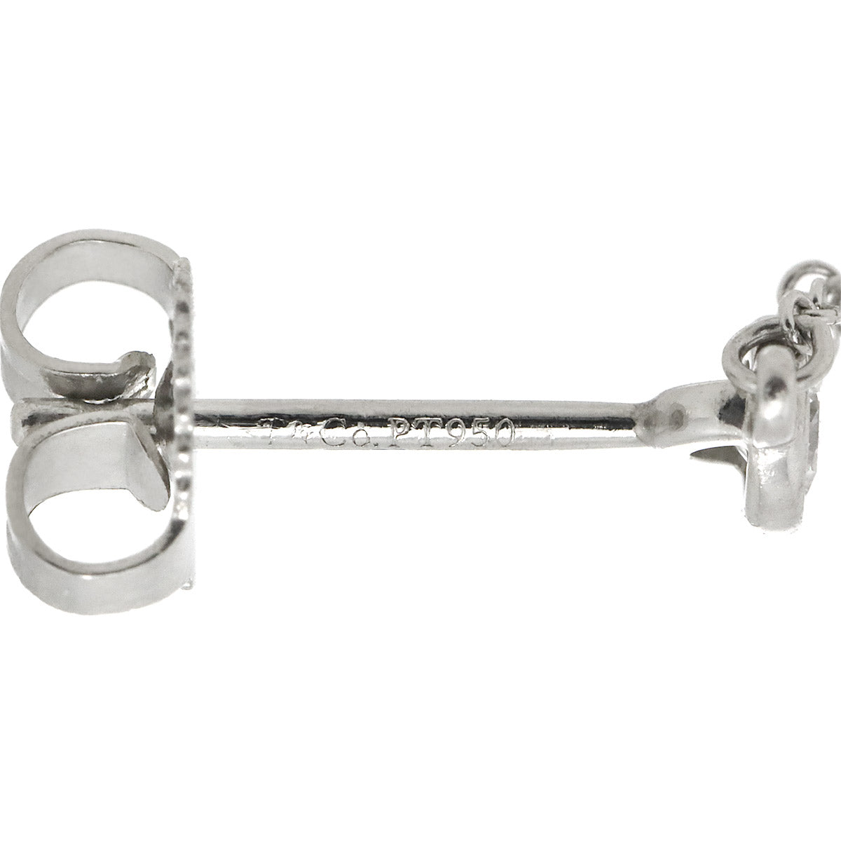 By The Yard Diamond Earrings Pierced Pt