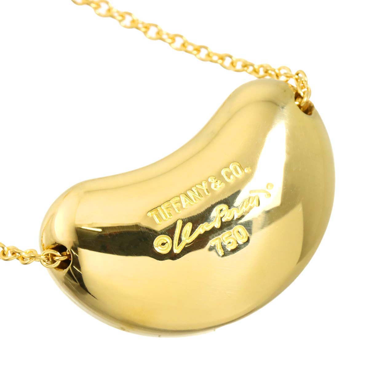 Bean Necklace 18K Yellow Gold 750
