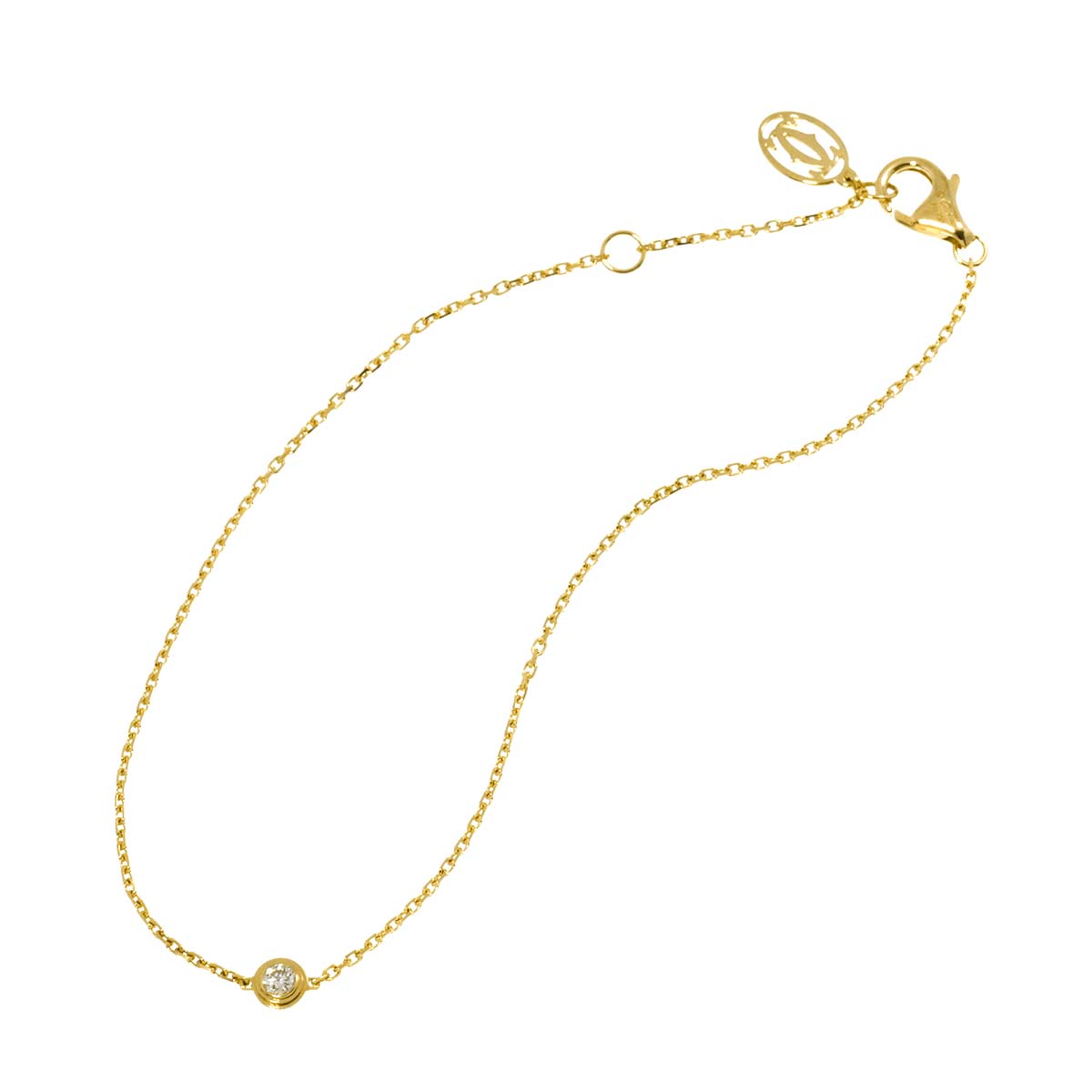 d Amour Diamond Bracelet XS 18K Yellow Gold 750