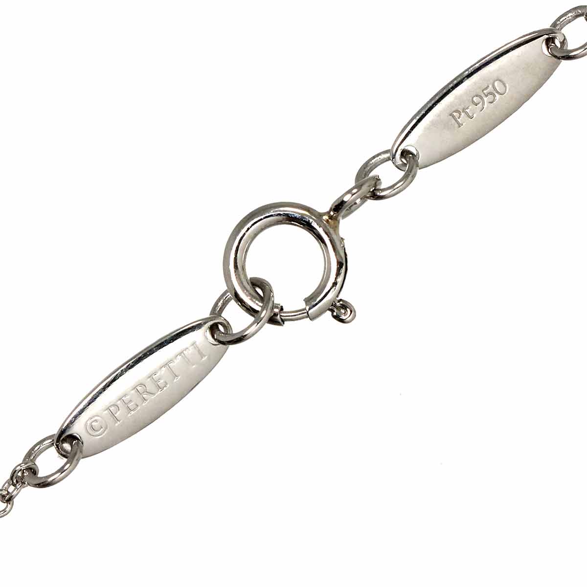 Open Heart Diamond Necklace Platinum