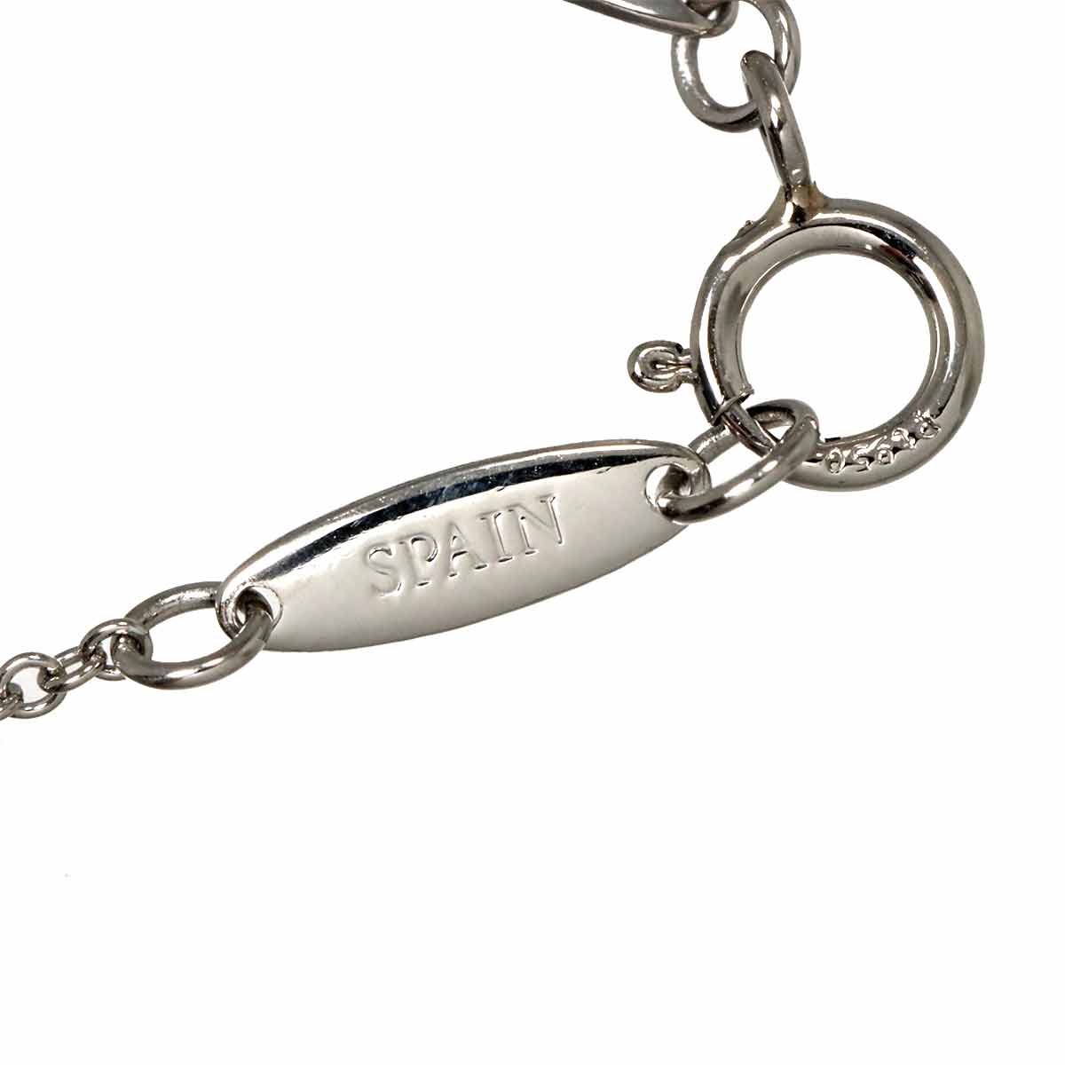 Open Heart Diamond Necklace Platinum