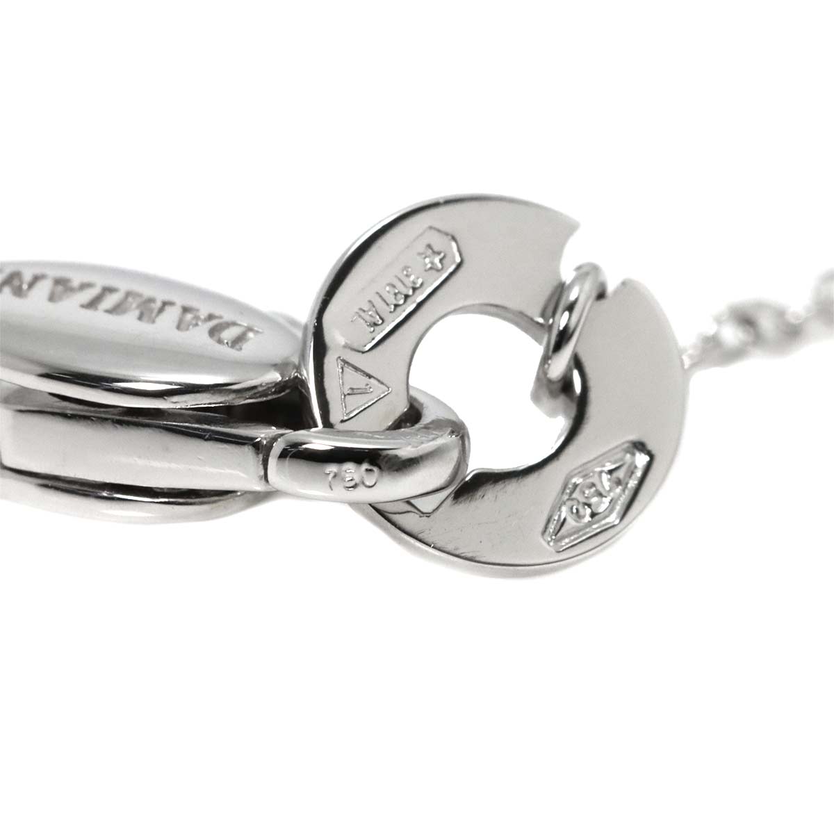 Ruby Diamond Necklace 18K WG 750