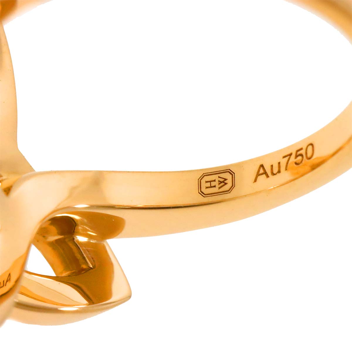 Lily cluster Diamond Ring 18K PG 750 size5.25(US)