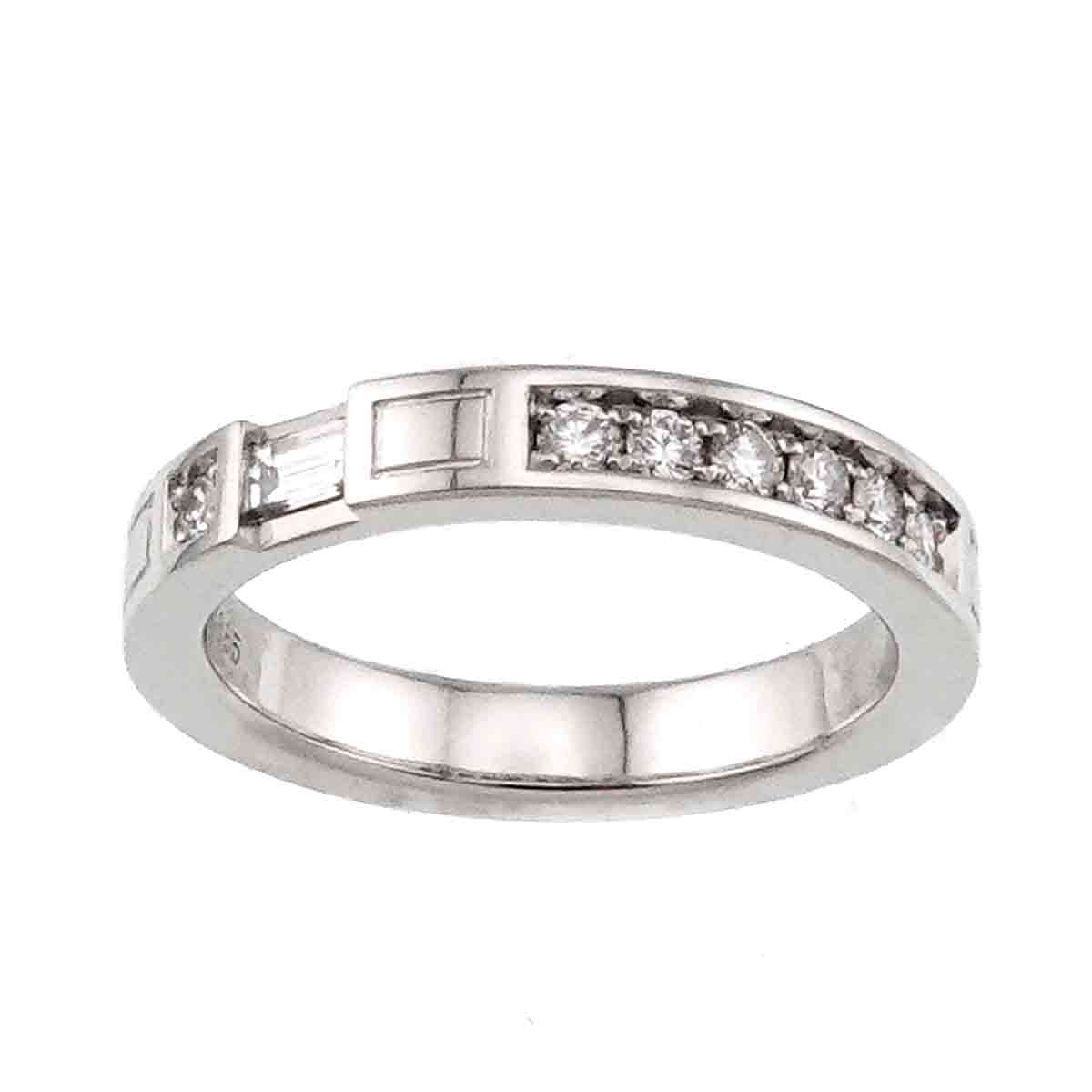 Traffic Diamond Ring Pt Platinum size4(US)