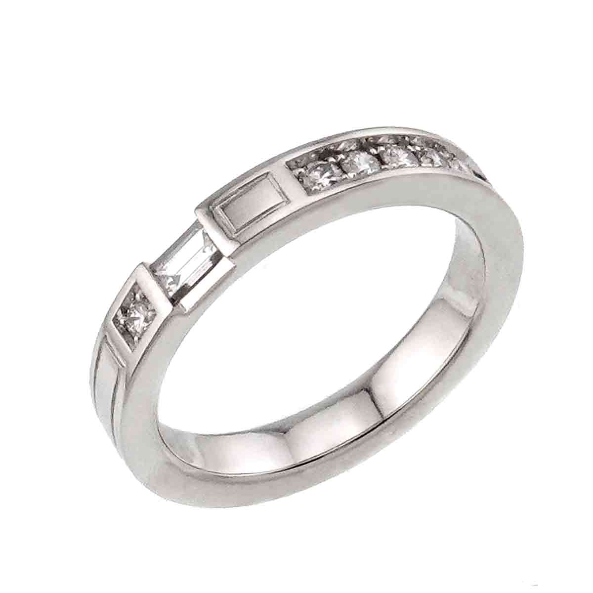 Traffic Diamond Ring Pt Platinum size4(US)