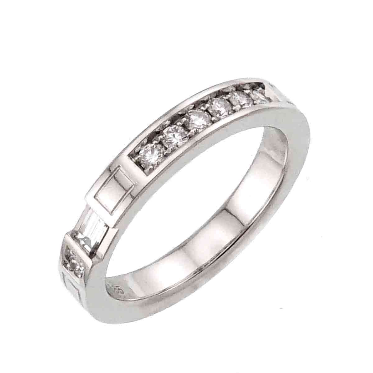 Traffic Diamond Ring Pt Platinum size4(US)