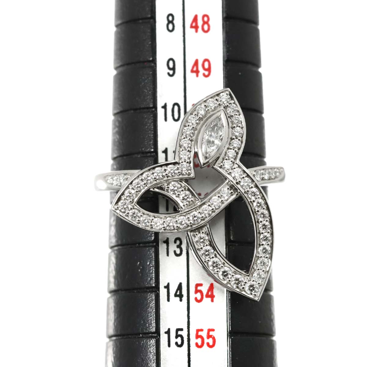 Lily Cluster Diamond Ring Pt Size5.75-6(US)