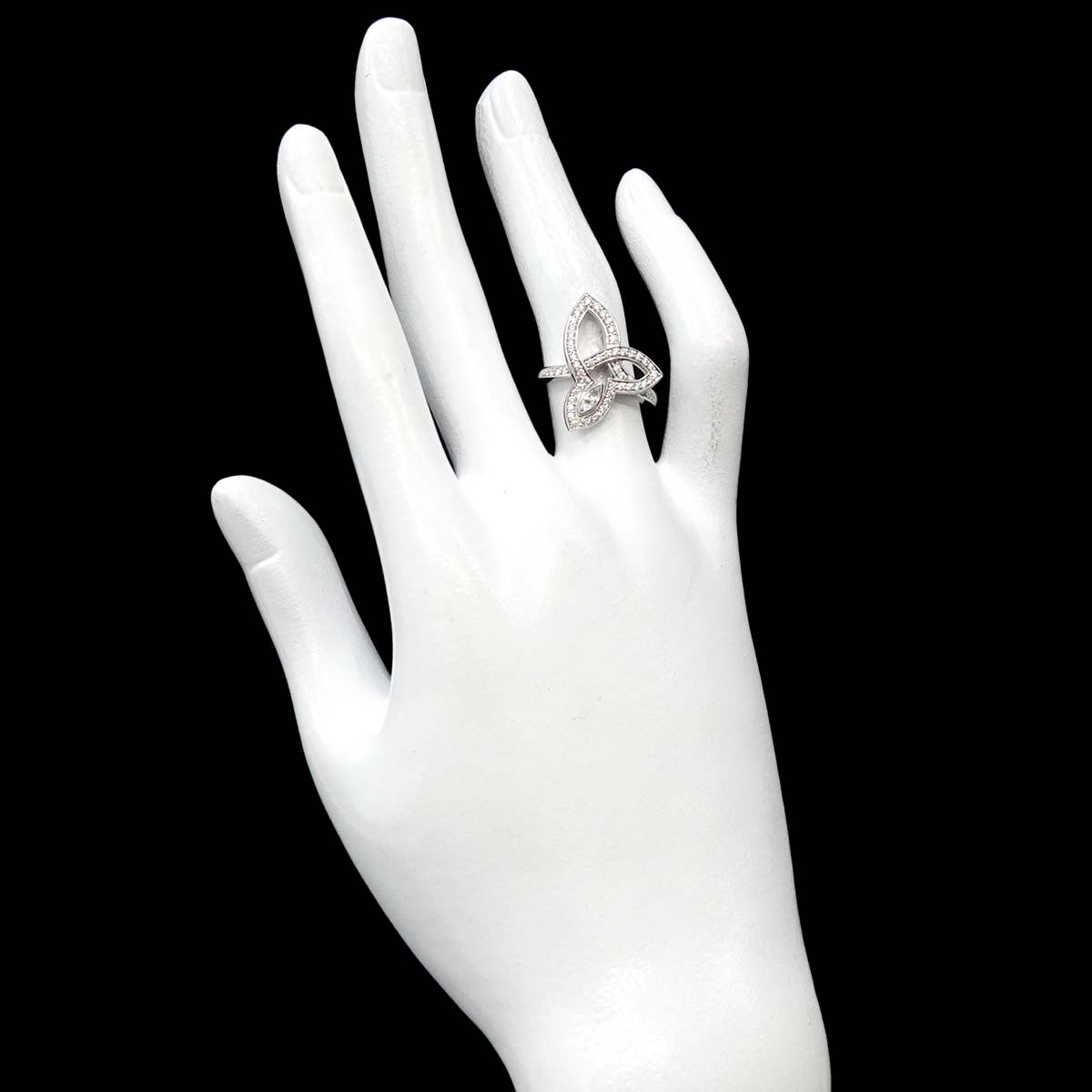 Lily Cluster Diamond Ring Pt Size5.75-6(US)