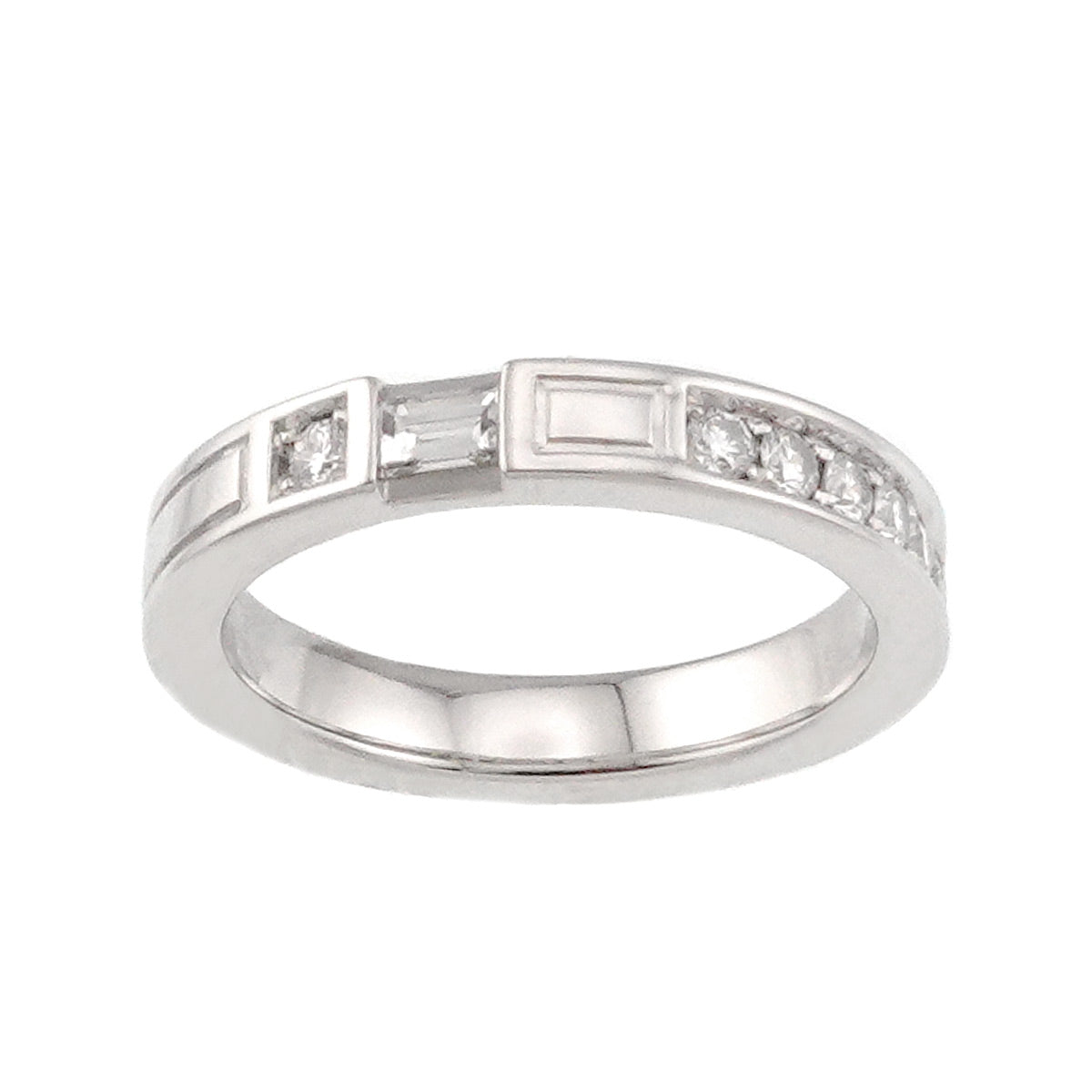 Traffic Diamond Ring Pt Platinum size4(US)