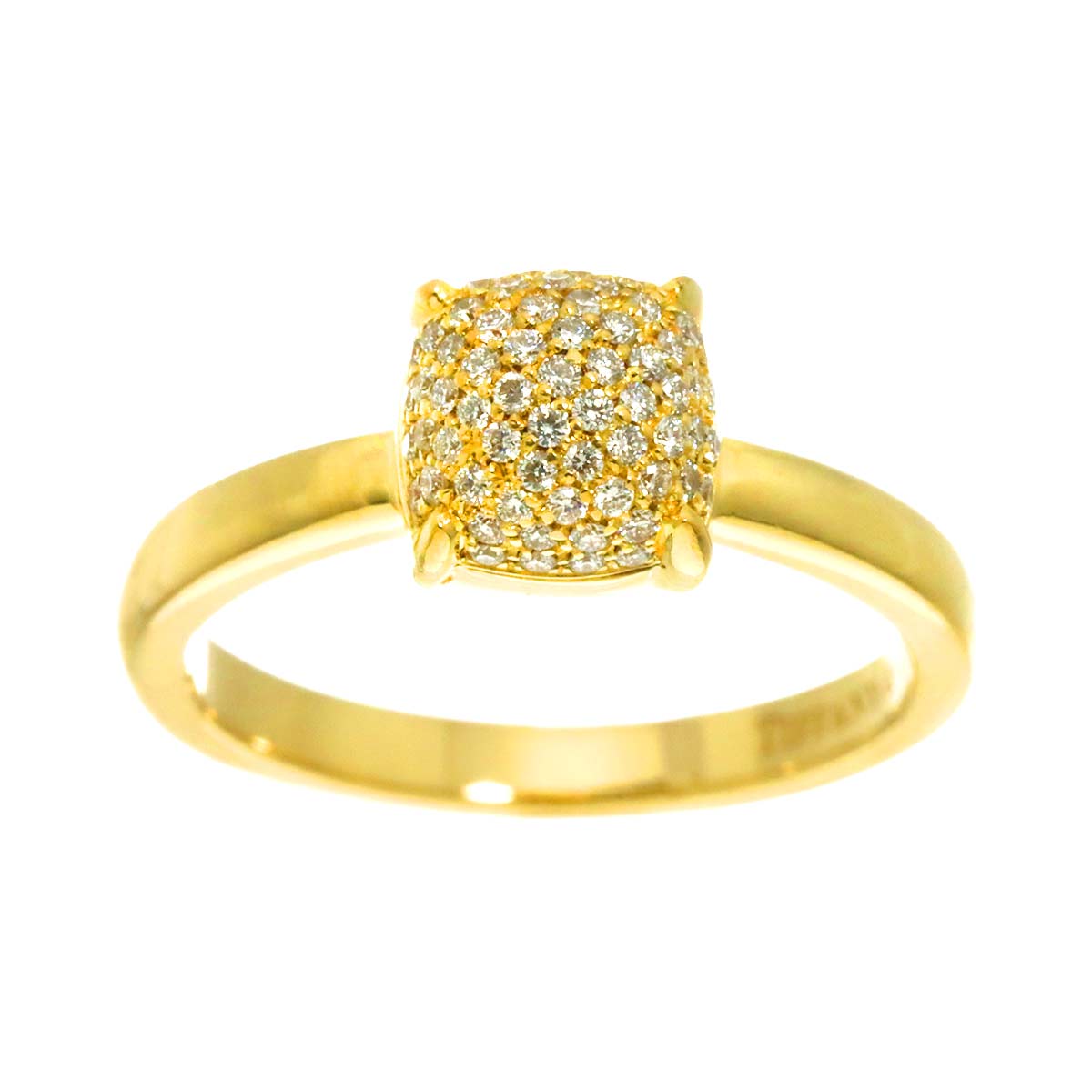 Diamond Ring 18K YG 750 size5.75-6(US)