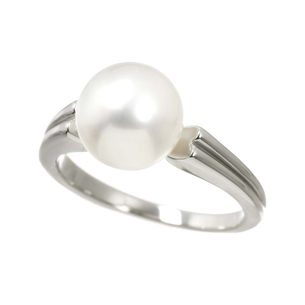 Akoya Pearl 8.8mm Ring Platinum size5.5-5.75(US)