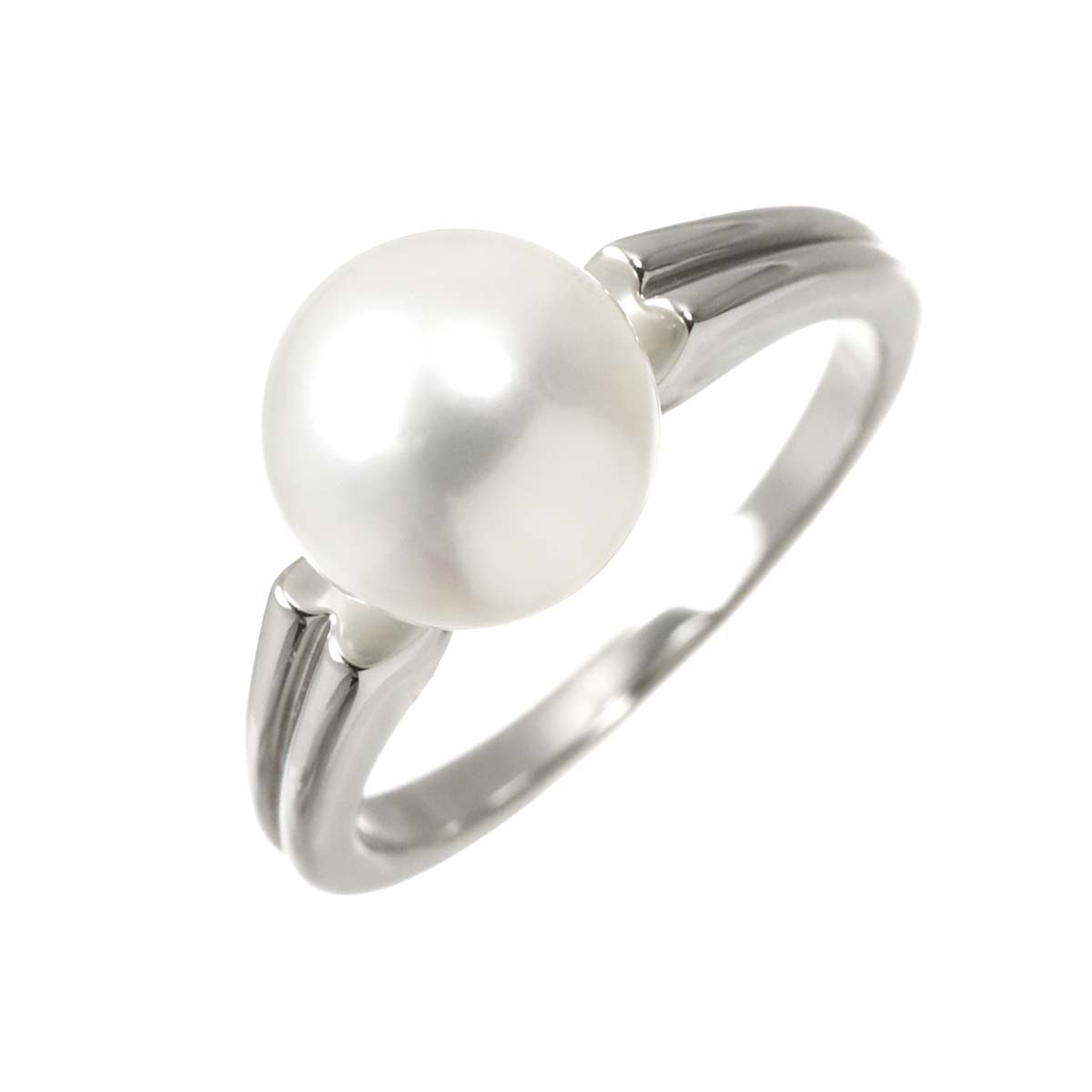 Akoya Pearl 8.8mm Ring Platinum size5.5-5.75(US)