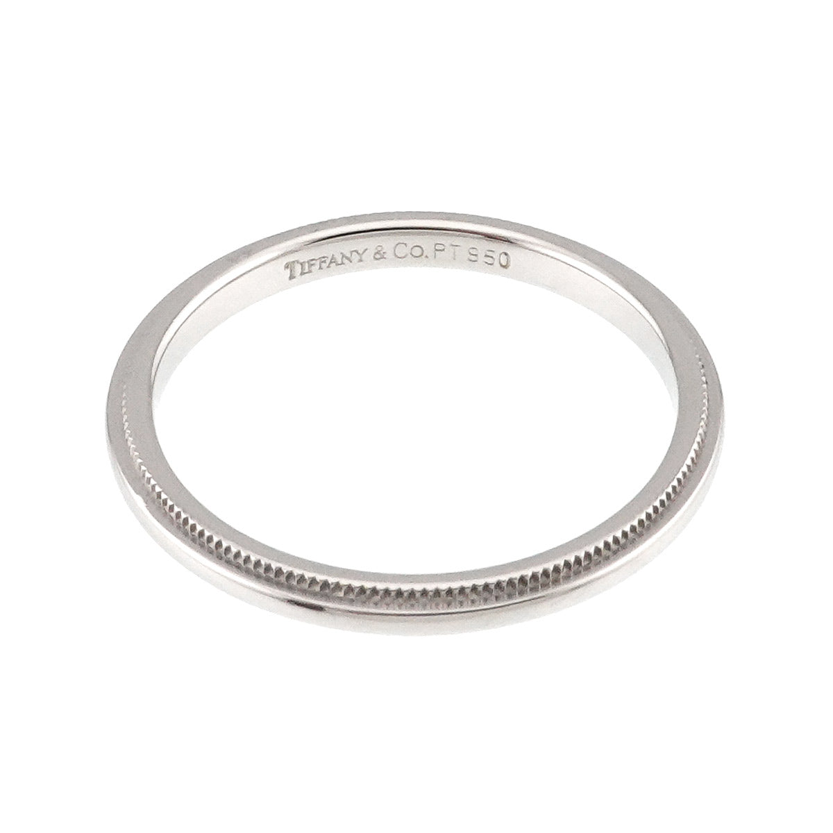 Milgrain Band Ring Pt Platinum Size6.75-7.25(US)