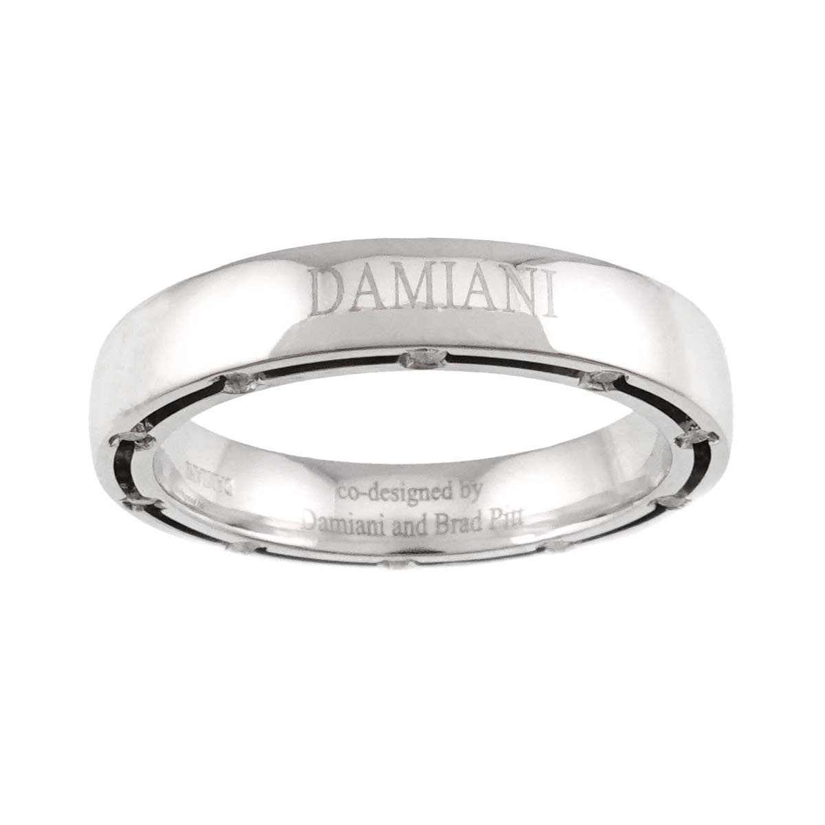 D-SIDE Diamond 20P Ring 18K White Gold 750 size7.25(US)