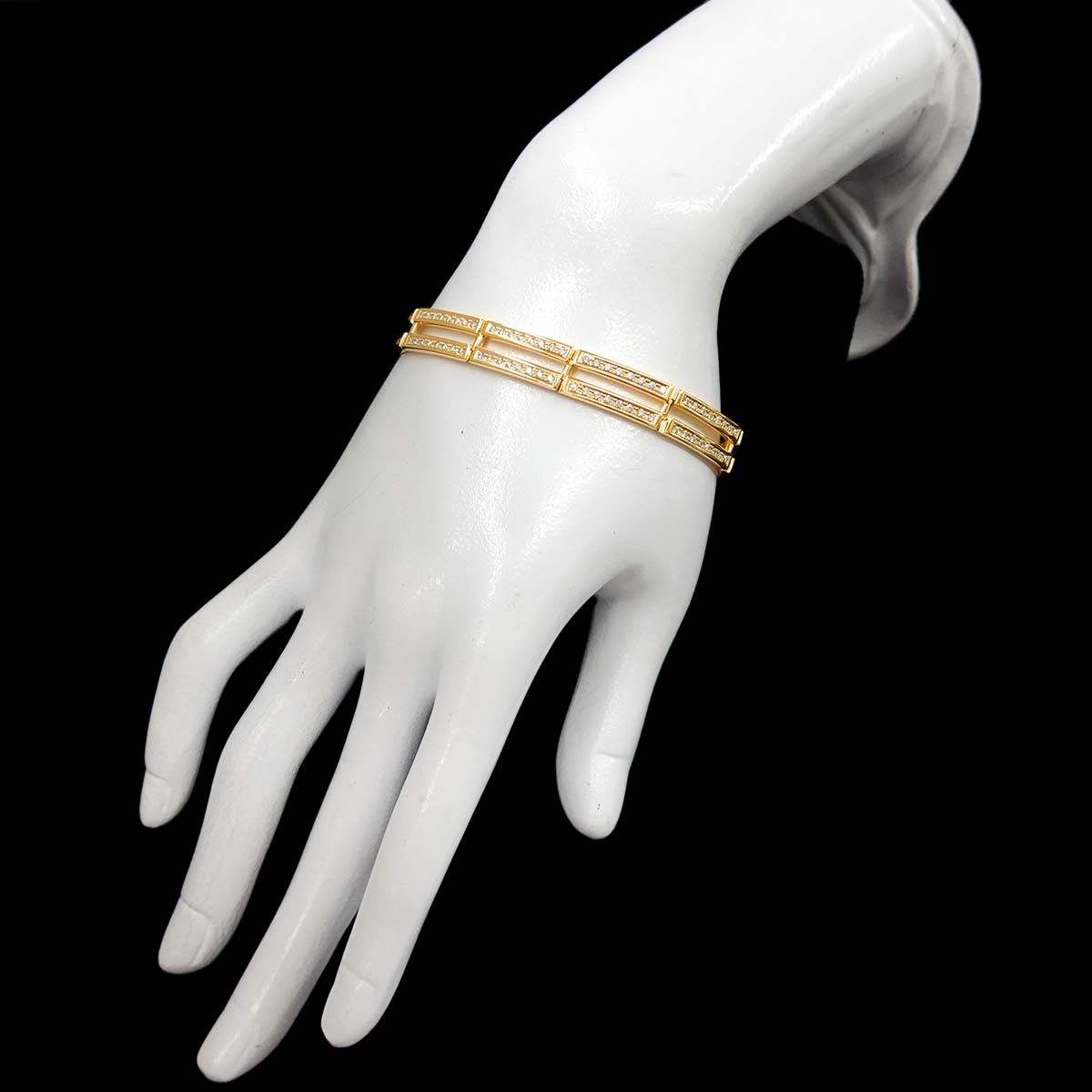 Diamond 1.54ct Bracelet 18K Yellow Gold 750