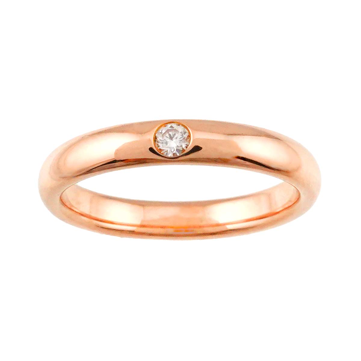 Diamond Ring PG Pink Gold 750 size4.75-5(US)
