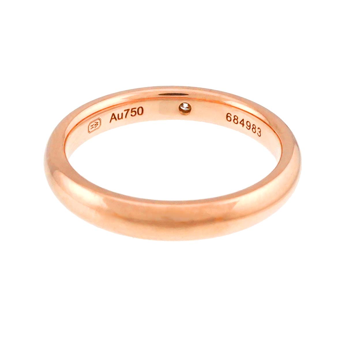 Diamond Ring PG Pink Gold 750 size4.75-5(US)